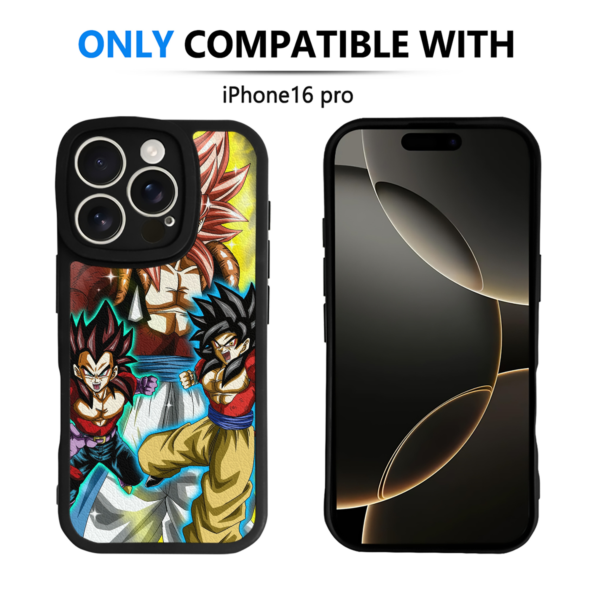（画像用） ドラゴンボール DRAGON BALL 【iPhone 16シリーズ対応】シリコンスマホケース（レザー調） 材質：シリコン